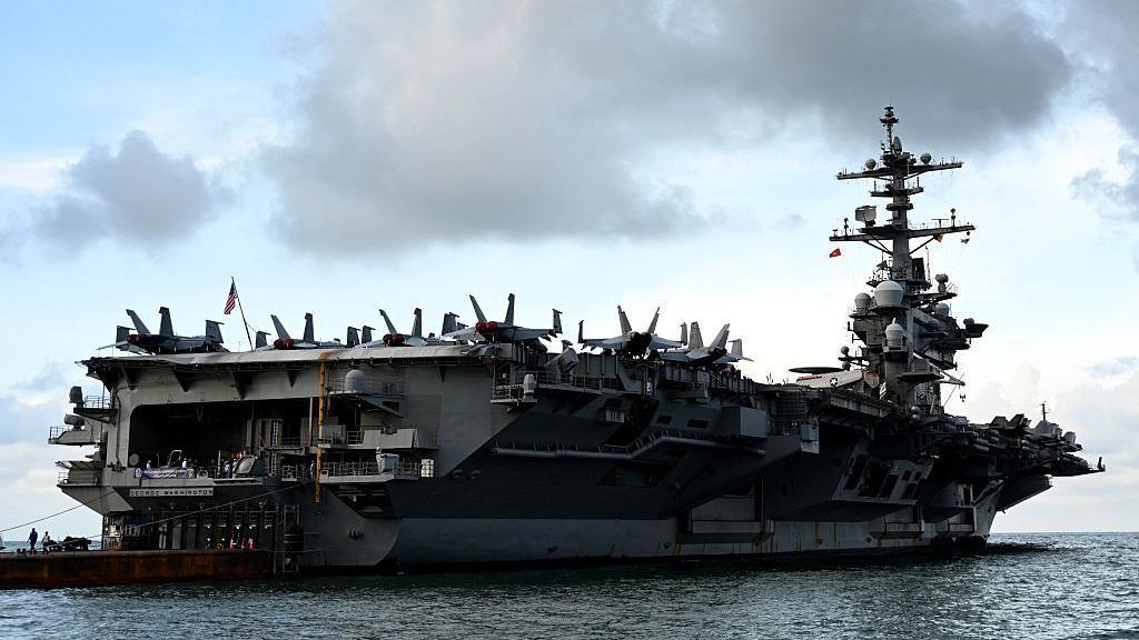 US Carrier George Washington En Route to the Middle East as Lincoln Faces Supply Crisis