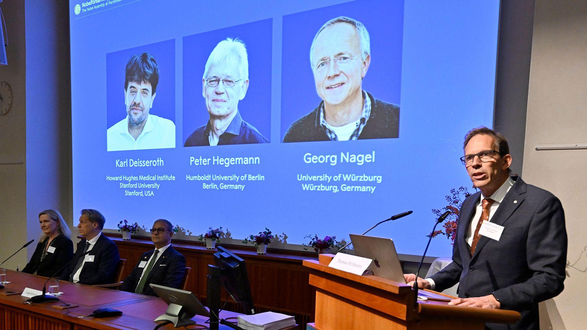 Nobel Committee presenters at Karolinska