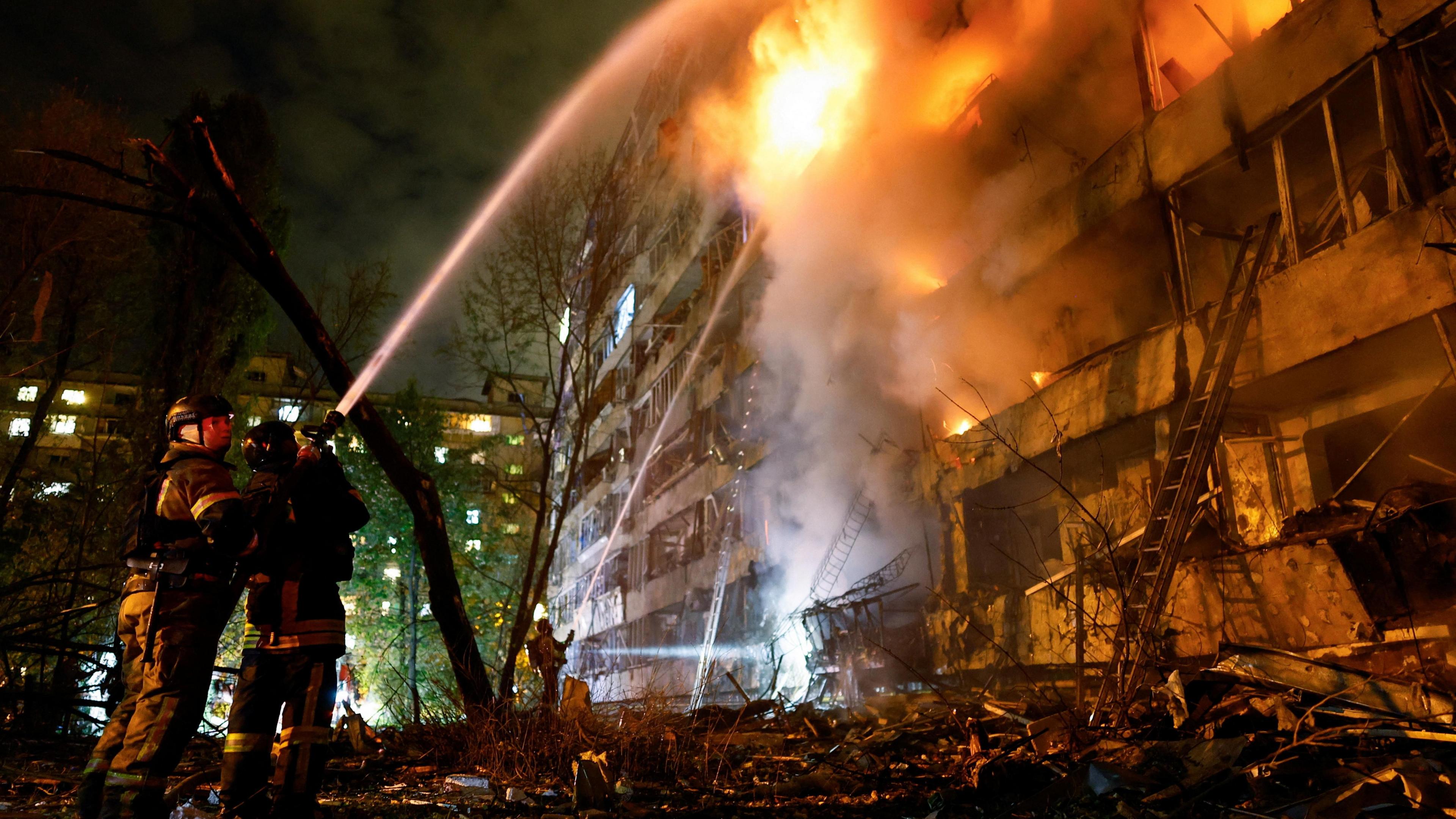 Russian Missiles Strike Kyiv Power Plant, Zelensky Demands Accountability