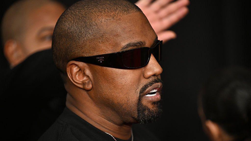 Kanye West at a concert