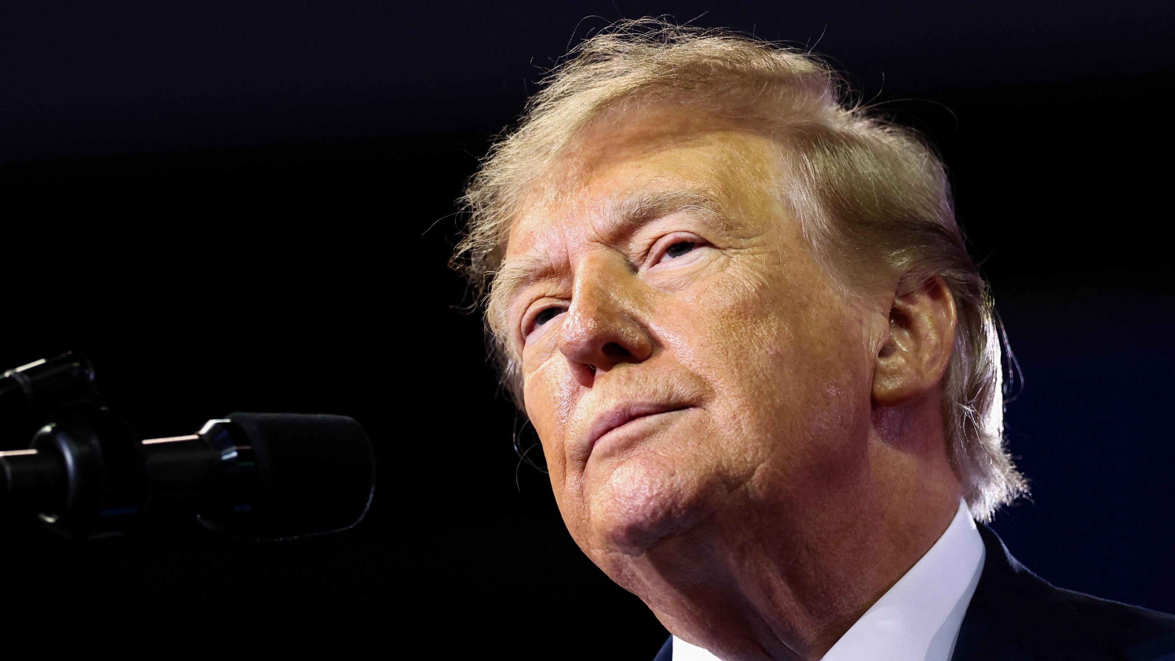 Trump attends a rally