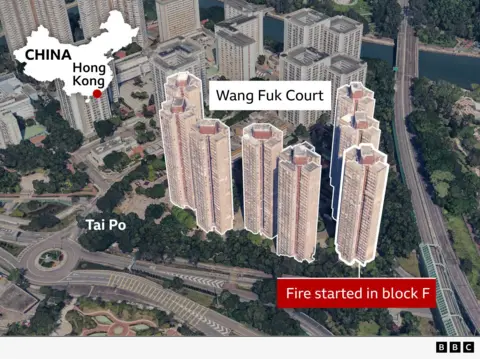 Tragic Fire Claims 128 Lives in Hong Kong High-Rise Blocks