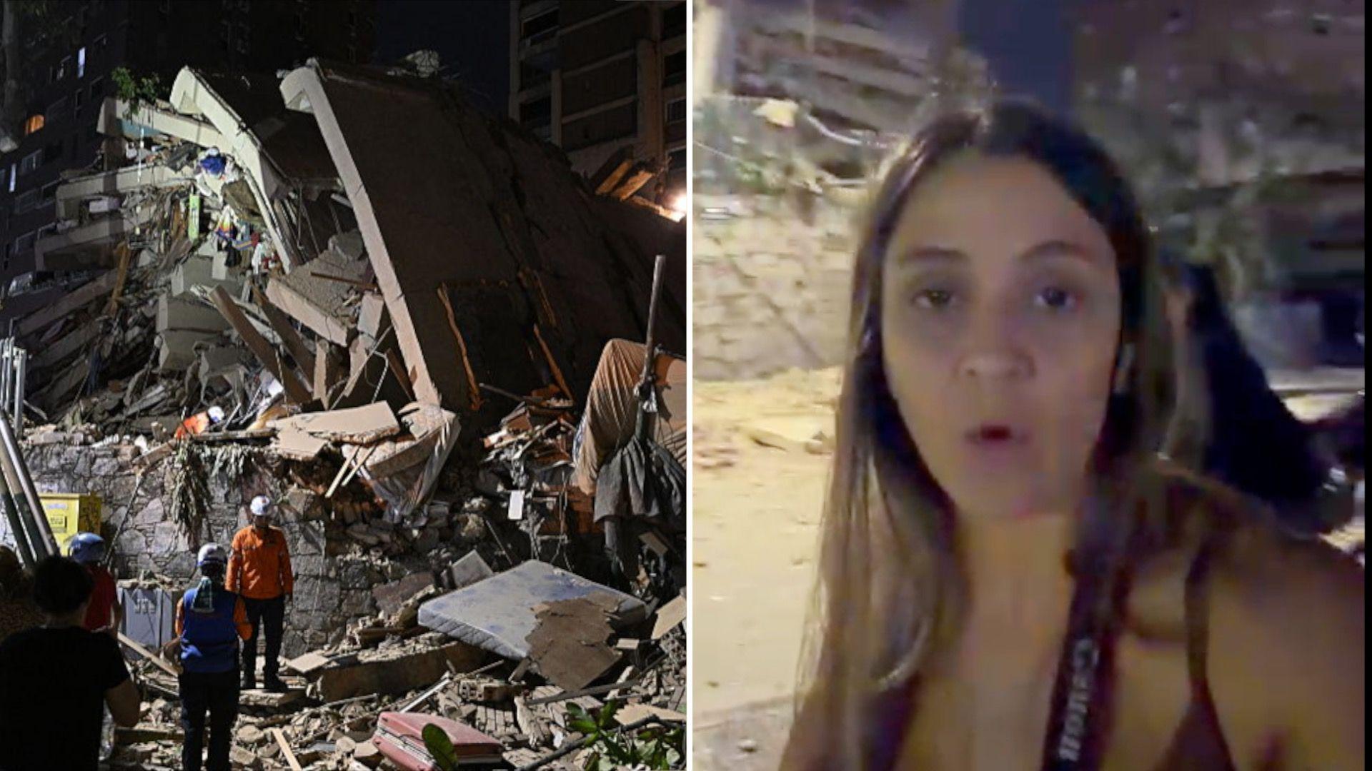 Twin earthquakes strike Caracas, residents flee as buildings collapse