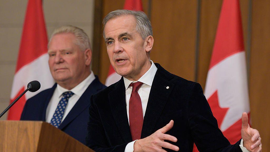 Canadian Prime Minister Mark Carney and Ontario Premier Doug Ford deny Canadian interference