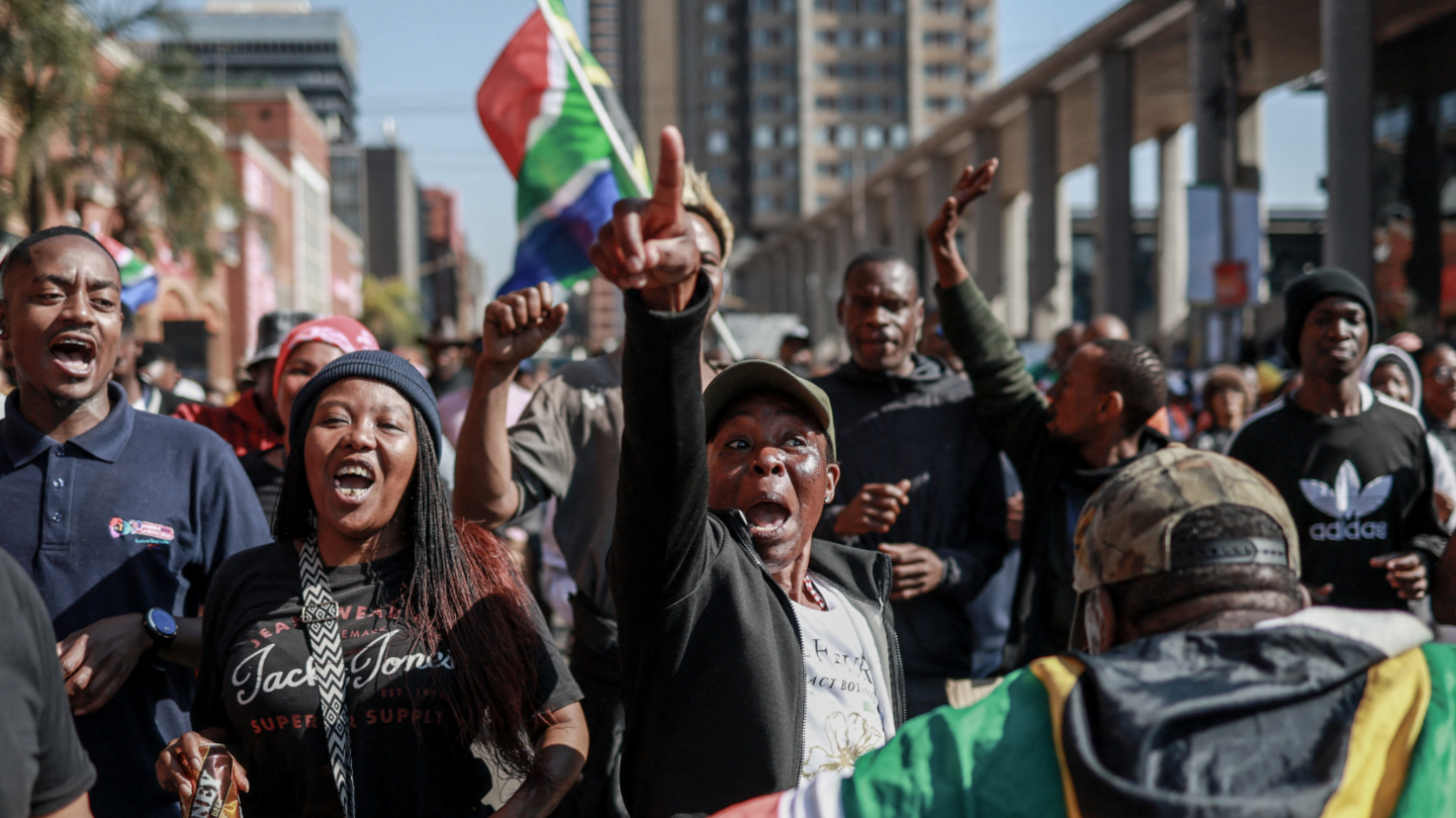 Thousands Protest in South Africa Calling for Deportation of Undocumented Migrants