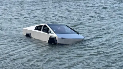 Tesla Cybertruck Driver Arrested for Daring Attempt to Use 'Wade Mode'