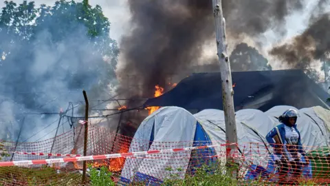 BREAKING: DR Congo Hospital Tents Set Ablaze as Ebola Outbreak Sparks Community Outrage
