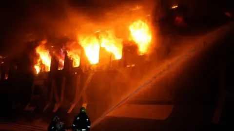 Turkish Car Ferry Struck in Attack at Ukrainian Port, Sparks Fire