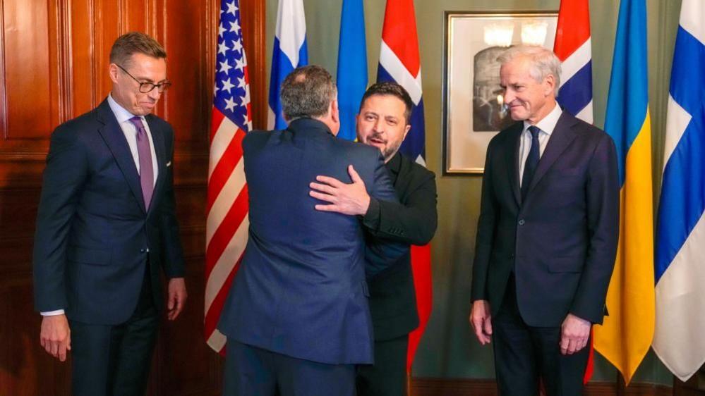 U.S. envoy Steve Witkoff and Ukrainian President Volodymyr Zelensky in Oslo